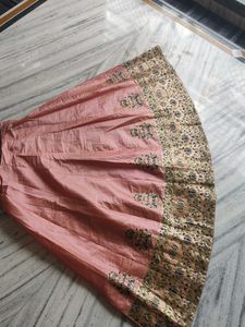 Elegant Pink Ethnic Skirt