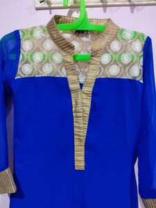 Party Wear Straight Cut Kurti