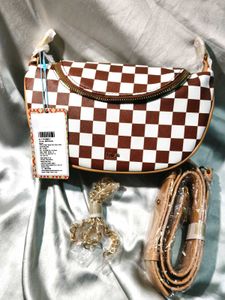 Checkered Crossbody Bag