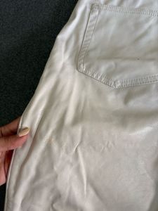 H&amp;M Straight Fit Leather Pant