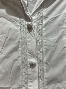 White Tiered Shirt Dress