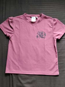 Cute Puff Sleeve Graphic Tee