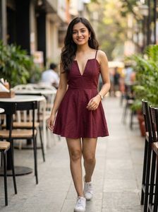 Maroon dress