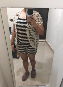 Crochet Openwork Cardigan
