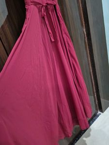 Elegant Maroon Maxi Dress