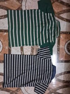 Bundle of 2 Striped Polo T-Shirts