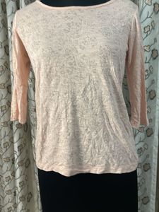 Light Pink 3/4 Sleeve Top