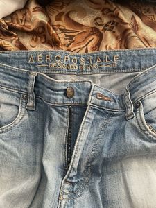 A Blue Straight Fit Jeans