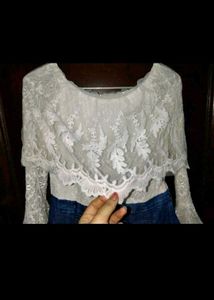 Lace denim dress and new bag free