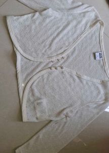 Cream Lace Crop Cardigan