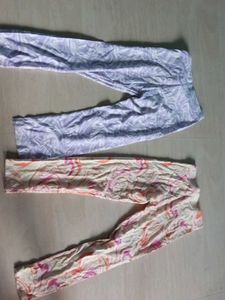 Comfortable Printed Leggings - Set of 2