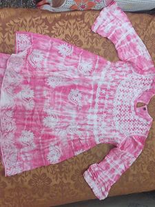 Pink Tie-Dye cord set