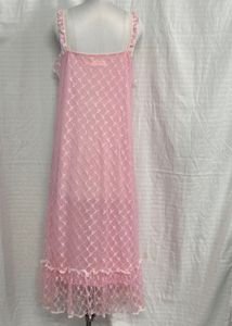 Vintage Pink Lace Nightgown