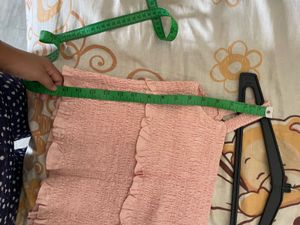 Smocked Crop Top with Ruffles