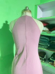 Pink Halter Neck Dress
