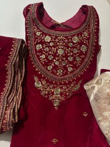 Elegant Pink Embroidered Kurta Set