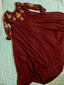 Anarkali Kurta With Plazo And Dupatta