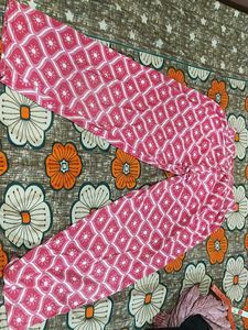 Pink Printed Palazzo Pants