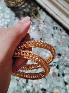 Elegant Gold-Tone Bangles
