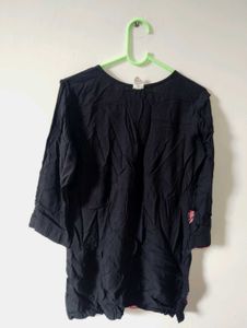 Black Embroidered Kurti