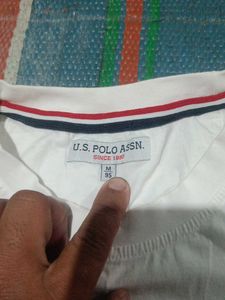 Men's White Polo T-Shirt