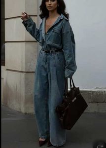 Wide Leg Denim Jeans