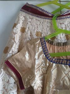 Gold Embellished Lehenga Choli Set