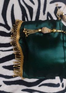 Elegant Emerald Green satin Blouse