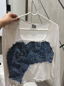 Unique Denim Corset Top