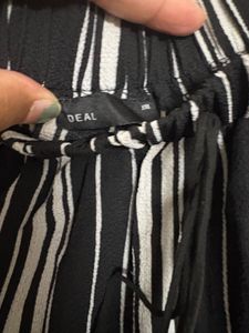 Chic Striped Off-Shoulder Tassel Top