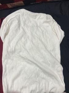 Men's White Henley Shirt