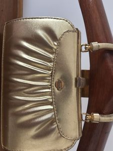 Vintage Gold "Italy" Clutch Handbag