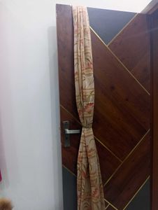 ||2 Pairs Of Multi-coloured Door Curtains|| 6ft 4"