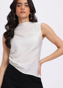 Glitzchez White Blouse M