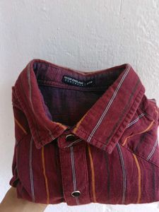 Peter England Striped Men's Shirt