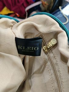 Kleio Sea Green Plain Sling Bag (Women's)