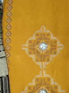 Unique Mustard Yellow Embroidered Suit