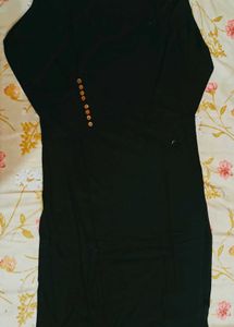 Elegant Black 🖤 Button Detail Kurta