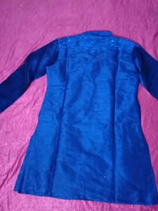 Elegant Blue Embroidered Kurta