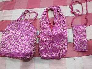 Premium Brocade Combo - 3 Unique Bags