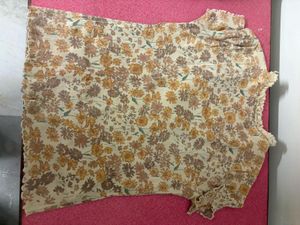 Floral Lace Trim Top