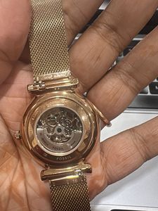 Fossil Rose Gold Mesh Watch