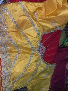 Embroidered Yellow Silk Blouse