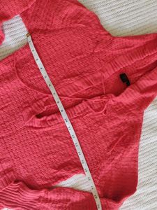 Coral Knit Hoodie