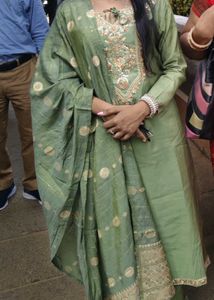 Elegant Green Kurta Set with Dupatta