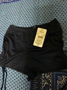 Black Drawstring Athletic Shorts