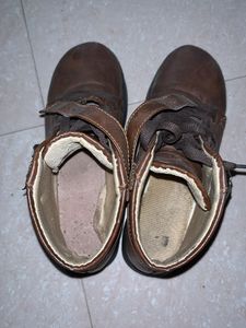 Brown Leather Casual Boots