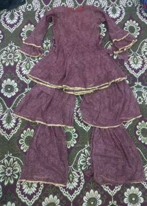 Stylish Brown Garara Set