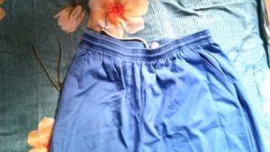 Blue Casual Pants