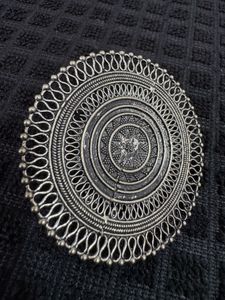 Large Oxidised Statement Ring Navratri